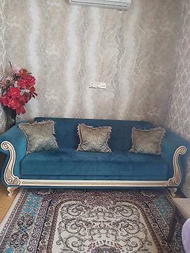 divan və kreslo: Divan, Açılmayan, Vеlur parça — 1