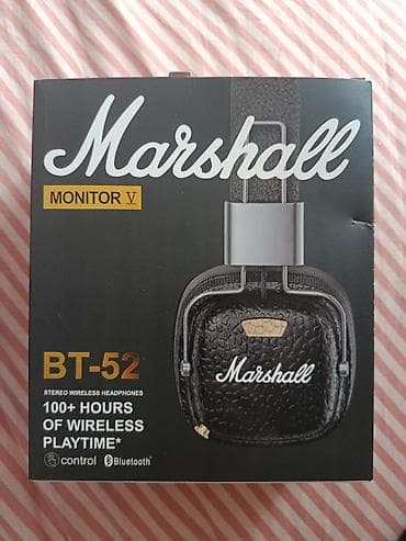bluetooth qulaqciqlar: Yeni Simsiz (Bluetooth) Qulaqcıqlar, Marshall, rəng - Qara — 5