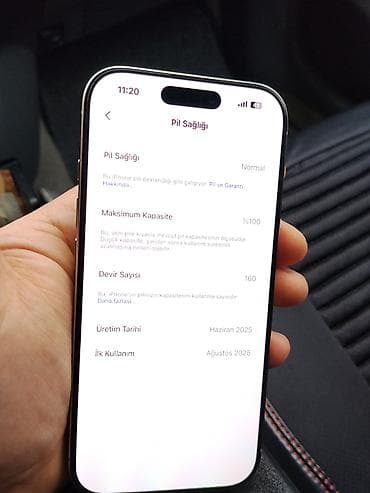silver et ceken: IPhone 16 Pro, 128 GB, Natural Titanium, Zəmanət — 3