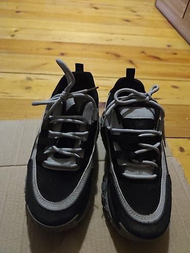 Ботинки: Ayaqqabı - Rəng: qara-boz, ağ detallarla - Üst hissə: qarışıq — 3