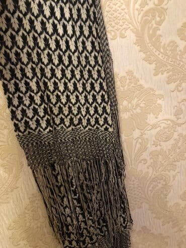 Svitşotlar: Antik Şal AIMAN(Germaniya)100 ili var. Qara-ağ naxışlı şal/şərf — 2
