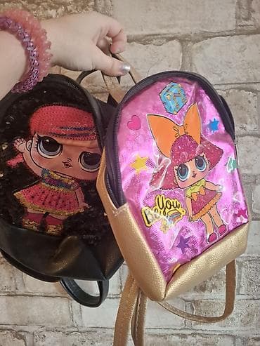 disney məktəb ryukzakları: Uşaq üçün mini bel çantaları – 2 ədəd yeni LoL her biri 10 m unvan — 1