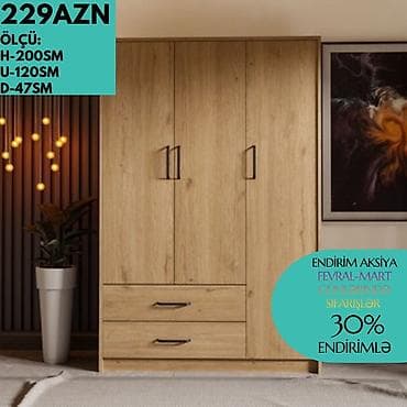 Шкафы: Новый, 3 двери, С зеркалом, Белый, Другой материал, Распашной, Прямой шкаф — 2