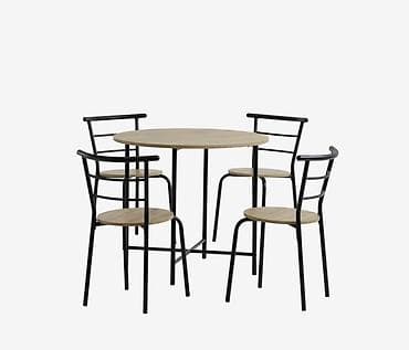 lövhe: Mətbəx üçün, Açılmayan, Yumru masa, 4 stul — 2