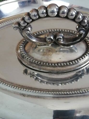 mis samovarlar: Boşqab, 1900 il, Mis — 12