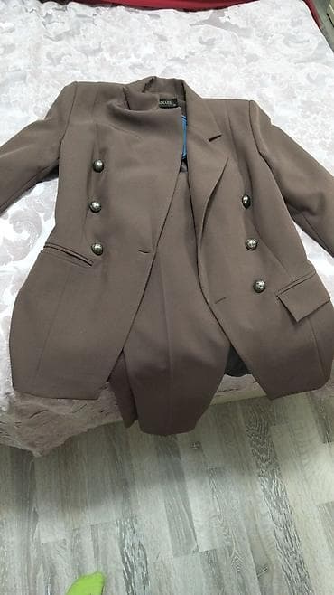 yun svitertlər: Qadın kostyumu – 2 hissə - Rəng: tünd qəhvəyi/taupe - Model: ikiqat — 1