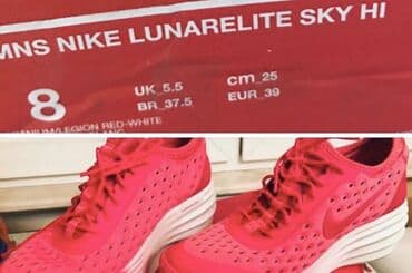 женские беговые кроссовки nike: Размер: 38, цвет - Красный, Новый — 1