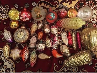 Məhsul: Şüşə Yeni il/Ell ağacı bəzəkləri kolleksiyası Təsvir: - — 1