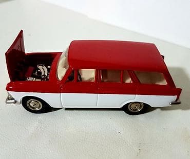Москвич: Məhsul: Retro metal oyuncaq maşın modeli – stansiyon kupe (qırmızı-ağ — 5