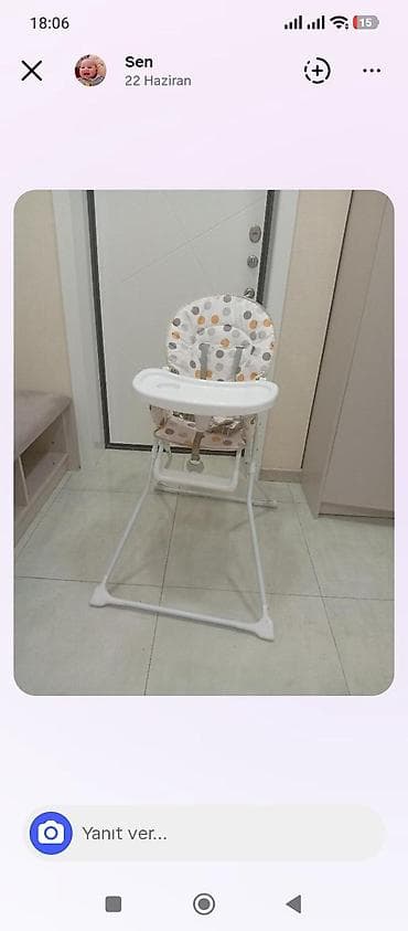 kinder joy will: Yemek stolu 45 azn tecili satılır mothercare firmasıdır kemerı var — 1