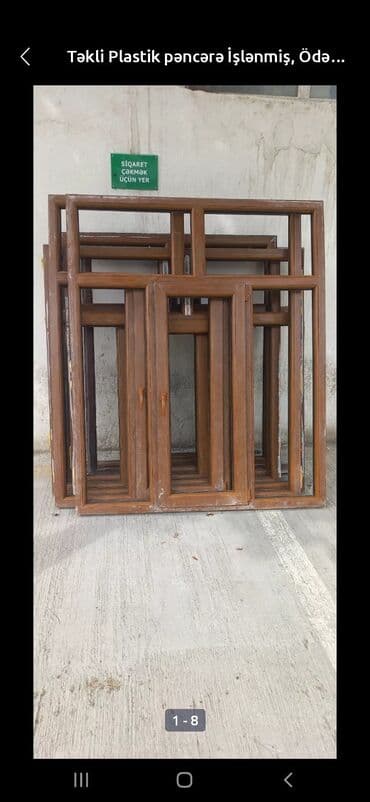 şüşə qiyməti: İşlənmiş İkiqat şüşə paketi Plastik pəncərə, Еni: 140 sm, Uzunluğu: 150 sm, Ödənişli quraşdırma — 17