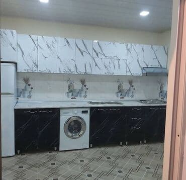 metbex mebelleri qiymeti: Sifarişlə mətbəx dəsti, Özü çəkən petlələr, Sadə laminat, Kredit yoxdur, Pulsuz çatdırılma — 7