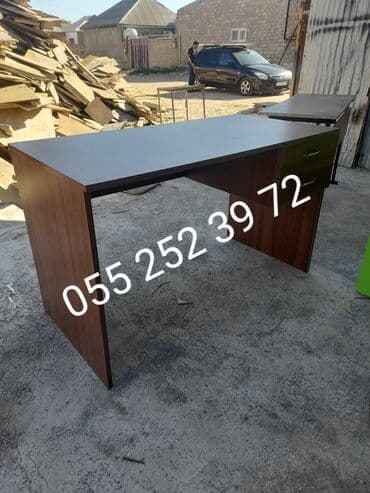 komputer stolu satisi: Kompüter masası, Yeni, Açılmayan, Laminat, Dördbucaq masa — 2