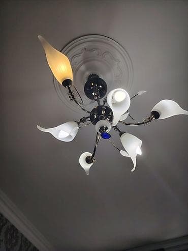 dekor işıqlar: Çılçıraq, 7 lampa, Metal — 2