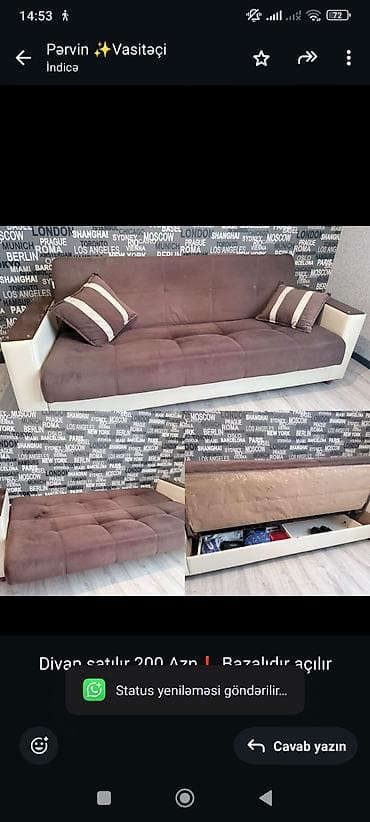 Divan, Açılan, Bazalı, Çatdırılma yoxdur