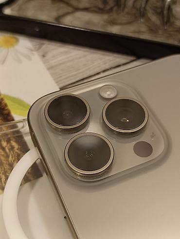 iphone 15 kreditle: IPhone 15 Pro Max, 256 GB, Gümüşü, Face ID — 3