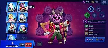 penceler: Brawl Stars oyun hesabı - Kupa: 45 556 - Prestij: 13 - Toplanan — 4