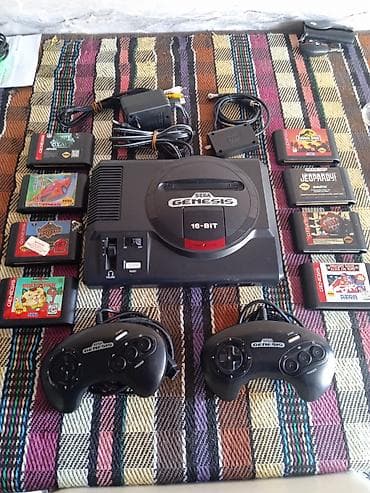 sega mega: Sega Genesis 16-bit oyun konsolu – Model 1601 (Made in Japan) — 1
