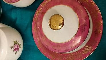 sonifer qazan: Çay dəsti, rəng - Ağ, Farfor — 2