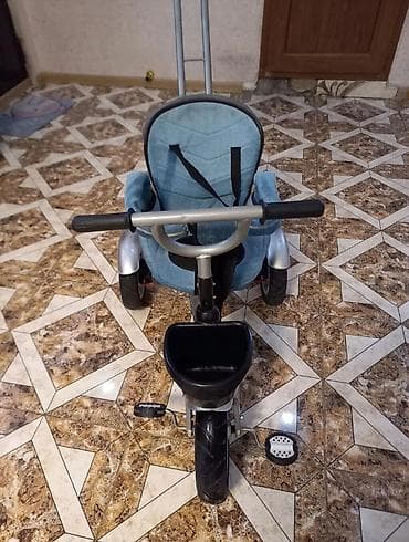 Elektrik velosipedlər: Uşaq üçtəkərli velosipedi – valideyn idarəetmə tutacağı ilə 250 azn — 2