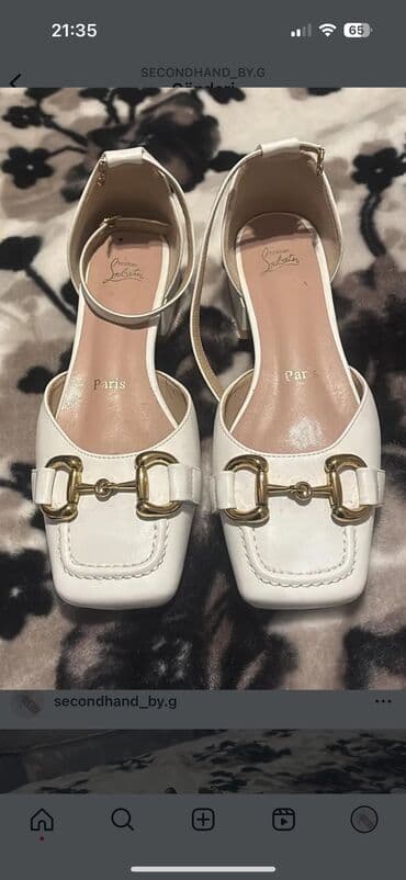 Baletkalar, Ölçü: 38, rəng - Ağ, Yeni