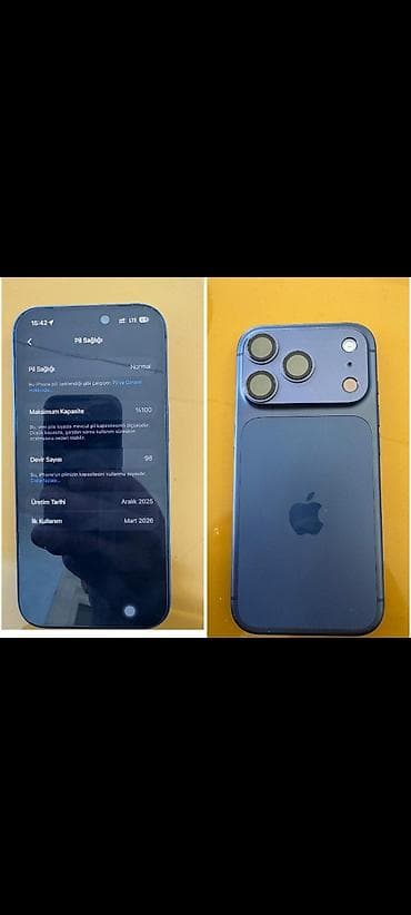 iphone air: IPhone 17 Pro, 256 GB, Mavi, Face ID — 1