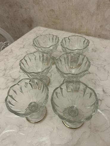 tortlar 2020: Tort və şiriniyyat qabı, rəng - Qızılı, Şüşə — 3