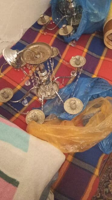 duz lampası: Çılçıraq, 6 lampa, Metal — 2