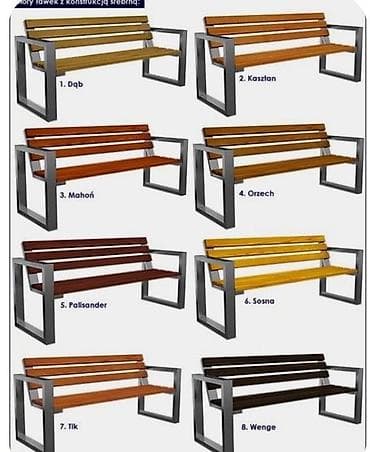 qoz aparati: Metal karkaslı skamya karkasları və komponentləri - Məhsul: Açıq — 4