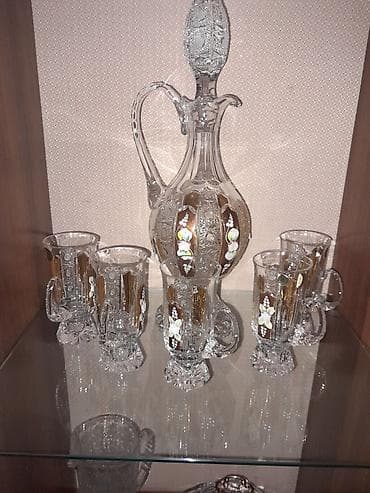 ev eşyalari: Rəng - Qızılı, Xrustal — 1