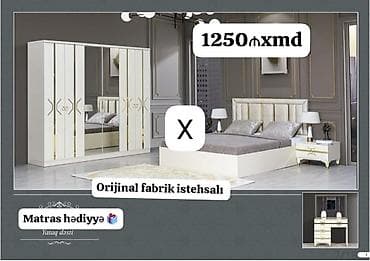 Yataq dəsti – orijinal fabrik istehsalı Komplekt: - 2 nəfərlik — 1