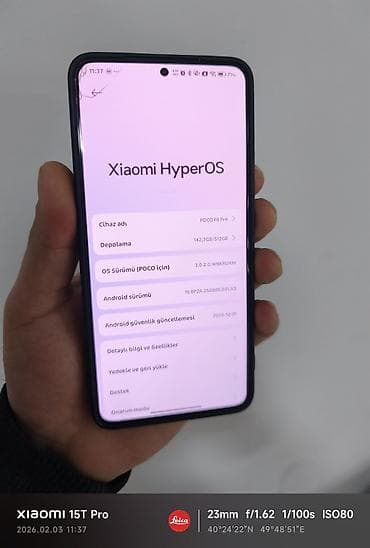 teze telfon: Poco F6 Pro, 512 GB, rəng - Qara, Sensor — 7