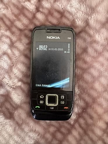 nokia g21: Nokia E66, rəng - Qara, Düyməli — 1