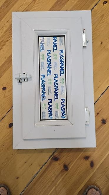 plastik qapı pəncərə: Plastik pəncərə qapağı (ventilyasiya/texniki pəncərə) Uzunluq 66sm — 1