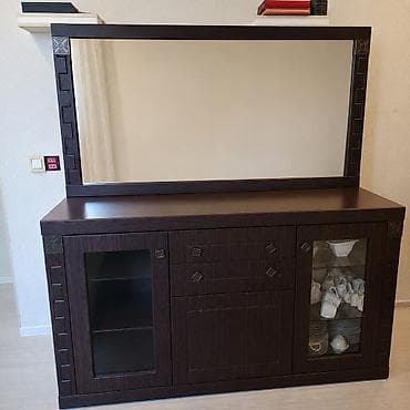 kamodlar: Qonaq otağı üçün vitrinlər və kamod. Dəst və tək tək almaq olar. Tv — 2