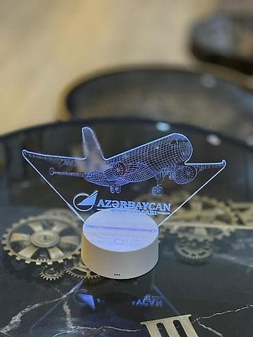 Şəkillər, tablolar: AZAL temalı 3D LED akril lampa - Dizayn: Akril panel üzərində — 4