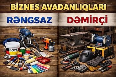 alətlər: Biznes Avadanlıqları – Rəngsaz və Dəmirçi dəstləri Rəngsaz üçün: - — 1