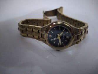 relax saat: İşlənmiş, Qol saatı, Luch, rəng - Qızılı — 2