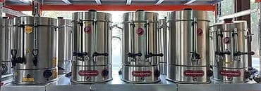 Sənaye tipi paslanmayan poladdan (inox) samovar/çay qızdırıcıları –