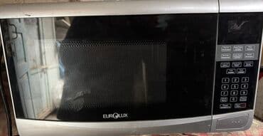 eurolux qaz pecleri: Mikrodalğalı soba Eurolux, Ayrıca dayanan, Mikrodalğalar ilə, rəng - Gümüşü — 1