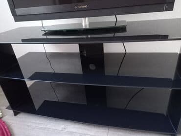 İşlənmiş, Düz TV altlığı, Polkalı, Şüşəli