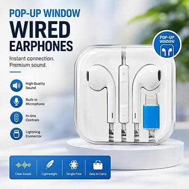 blu ray disk: POP-UP WINDOW WIRED EARPHONES - Ani qoşulma, premium səs - Yüksək — 1