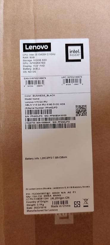 komputer notebook: Lenovo noutbuk – Intel Core i5 prosessorlu, tam ölçülü klaviatura və — 9