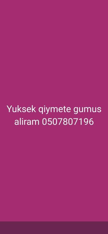 metbex mebelleri instagram: Xidmət: Gümüş məmulatlarının və qırıntılarının alınması Təsvir: - — 1