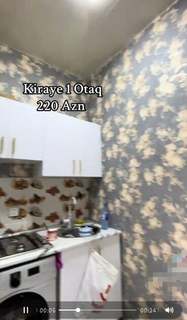 Kirayə otaqlar: Kirayə 1 otaq – 220 AZN. Ələkbər marketin yaxınlığında. Nə istədiyini — 3