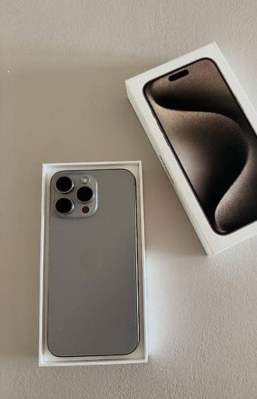 telefon iphone 13: IPhone 15 Pro Max, 256 GB, Zəmanət, Face ID, Sənədlərlə — 1
