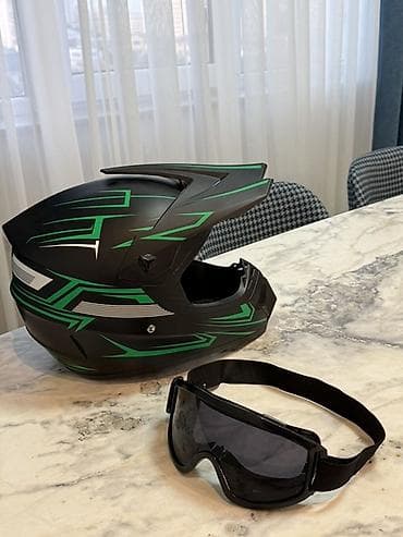İdeal vəziyyətdə kross😍 Motokross/Dual-sport dəbilqə və eynək dəsti — 2