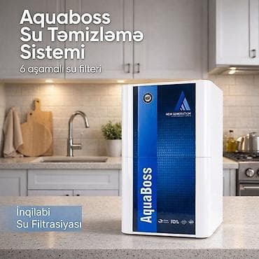 Aquaboss Su Təmizləmə Sistemi – 6 mərhələli su filtri - Mətbəx üçün
