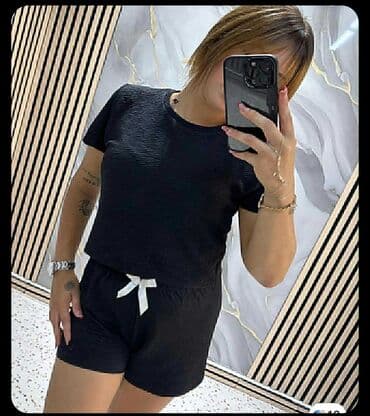 Hicab: TOPTAN en az alım 100 adet Bu qadın şort dəsti rahatlıq və şıqlığı — 2