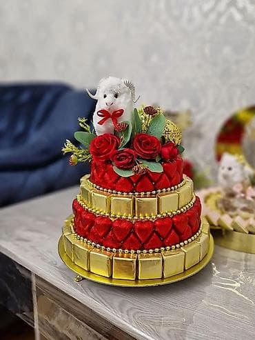 sunduk: Qurban bayramı üçün tematik şokolad kompozisiyası - 3 mərtəbəli — 2